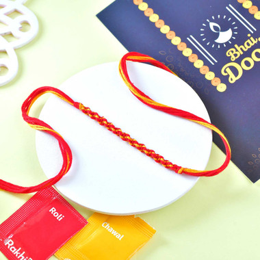 Read more about the article Bhaidooj Thread with Chocolate & Dryfruits Hamper