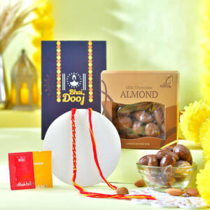 Read more about the article Bhaidooj Thread with Milk Chocolate Almond