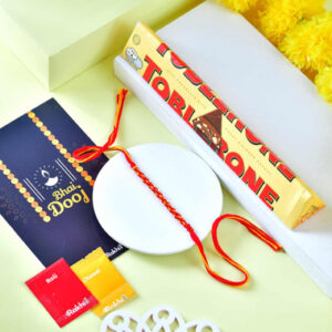 Read more about the article Bhaidooj Thread with Toblerone Chocolate