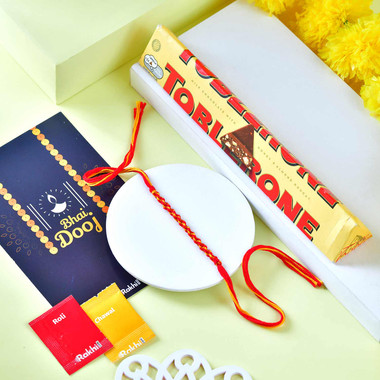 Read more about the article Bhaidooj Thread with Toblerone Chocolate