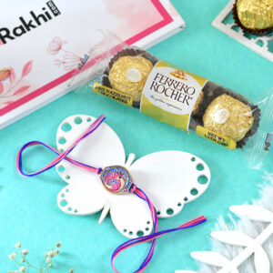 Read more about the article Kid’s Viberant Mayura Rakhi With Ferrero Rocher