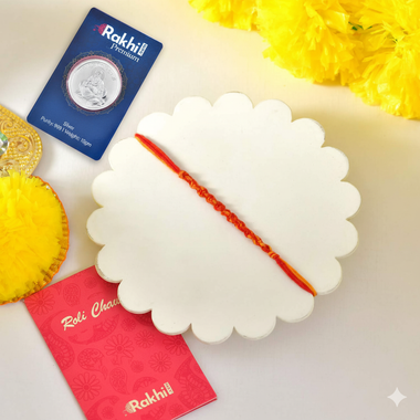 Read more about the article Bhai Dooj Thread with Guru Nanak Silver Coin 10gm