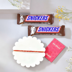 Read more about the article Bhai Dooj Thread with Snickers Chocolates