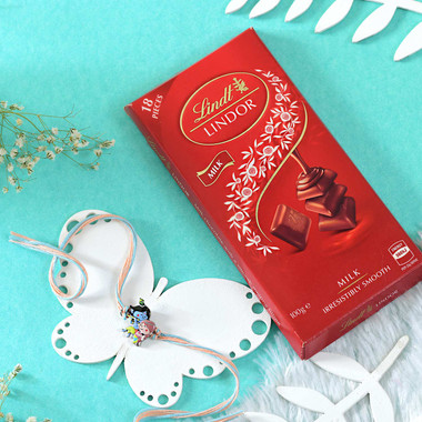 Read more about the article Kid’s Krishna Rakhi With Lindt Lindor Bar