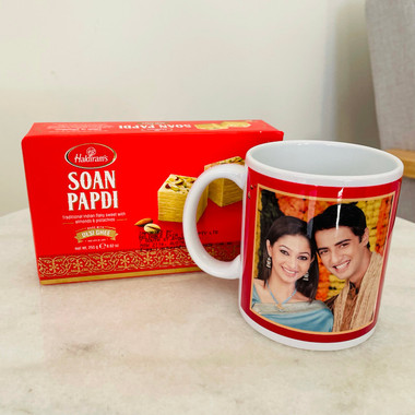 Read more about the article Personalized Diwali Mug With Soanpapdi