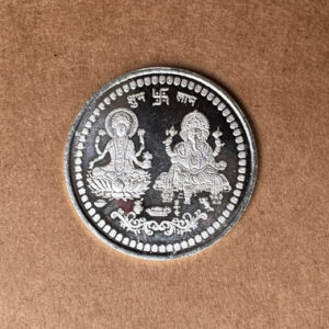 Read more about the article Silver Coin Lakshmi Ganesha (10gm)