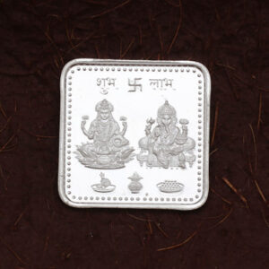 Read more about the article Laxmi & Ganesha Square 999 Silver Coin- 5gm