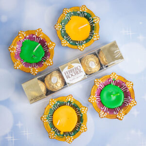 Read more about the article Diwali Diya with Rocher Chocolate Gift