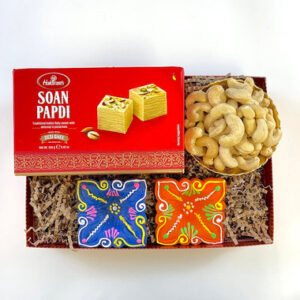 Read more about the article Kaju Katli Sweet With Shubh-Labh