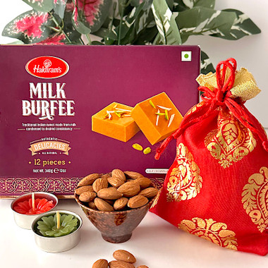 Read more about the article Kaju Katli Sweet With Shubh-Labh