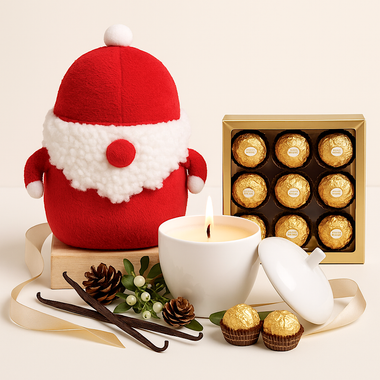 You are currently viewing Santa Joy With Candle and Ferrero