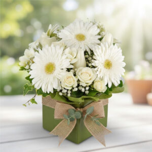 Read more about the article Pure Elegance White Box Arrangement
