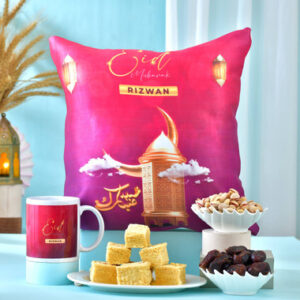 Read more about the article Personalized Eid Mubarak Cushion and Mug
