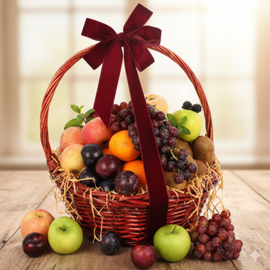 Read more about the article Premium Fresh Fruit Basket with Apples, Oranges, Kiwi & Grapes