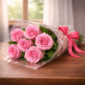Read more about the article Six Pink Roses Bouquet – Rakhi.com