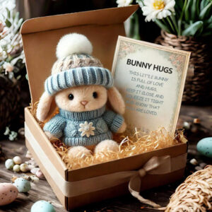 Read more about the article Blue Mini Bunny Easter Gift with Card
