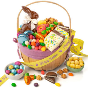 Read more about the article Easter Basket with Chocolate Bunny and Chocolate Candies