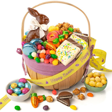 Read more about the article Easter Basket with Chocolate Bunny and Chocolate Candies