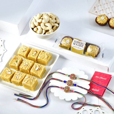 Read more about the article Buy Set Of 3 Punjabi Style Rakhi Online To NewZealand
