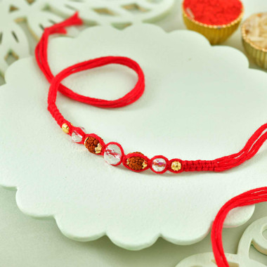 You are currently viewing Traditional Rudraksh Rakhi | Rakhi To USA