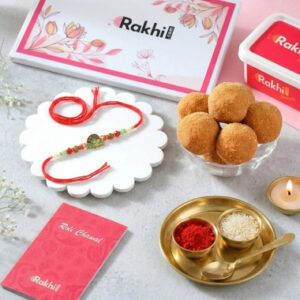Read more about the article Krishna Bansuri Rakhi With Gourmet Hamper