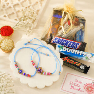 Read more about the article Colorful Bead Rakhi Set with Assorted Mix Chocolates