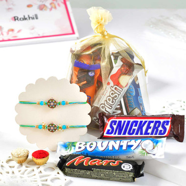 You are currently viewing Buy Two Fancy Rakhi Set Online To NewZealand