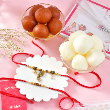 You are currently viewing Buy Two Fancy Rakhi Set Online To NewZealand