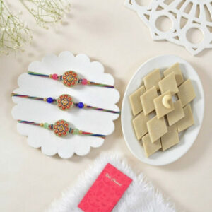 Read more about the article Buy Set Of 3 Punjabi Style Rakhi Online To NewZealand