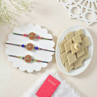 You are currently viewing Buy Set Of 3 Punjabi Style Rakhi Online To NewZealand