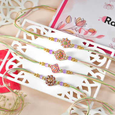 You are currently viewing Elegant Multicolor Traditional Rakhi Set
