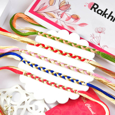 Read more about the article Five Hand Crafted Rakshabandhan Dori| Rakhi To USA
