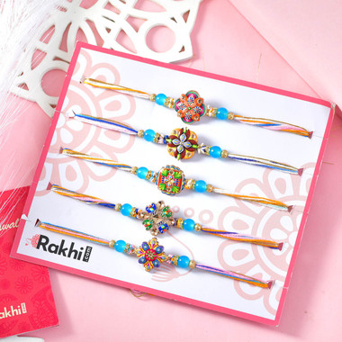 Read more about the article Five Hand Crafted Rakshabandhan Dori| Rakhi To USA
