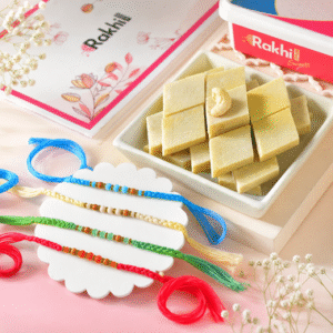 Read more about the article Royal Rakhi Set with Kaju Katli