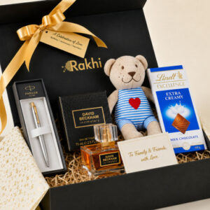 Read more about the article Luxury Teddy, Perfume & Chocolate Gift Hamper