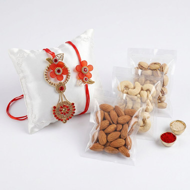 Read more about the article Bhaiya Bhabhi Rakhi With Dry Fruits