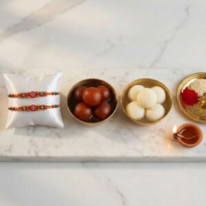 Read more about the article Bhaiya Bhabhi Rakhi With Ferero Rocher And Laddu