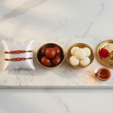 Read more about the article Bhaiya Bhabhi Rakhi With Ferero Rocher And Laddu