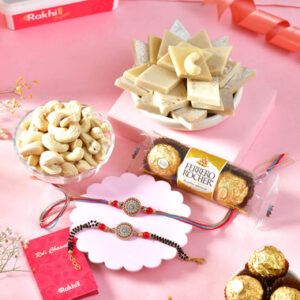 Read more about the article Beautiful Bhai Bhatija Rakhi Set|Rakhi To USA