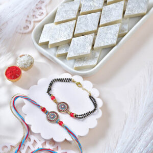 Read more about the article Beautiful Bhai Bhatija Rakhi Set|Rakhi To USA