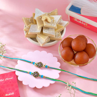 Read more about the article Premium Two Family Rakhi Dry Fruit Hamper |Rakhi To USA