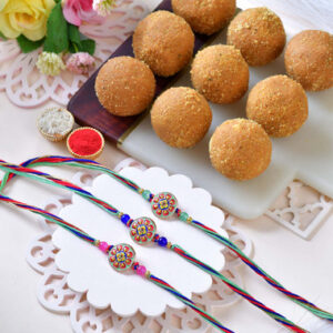 Read more about the article Buy 3 Ethnic Rakhi Set Online To Australia