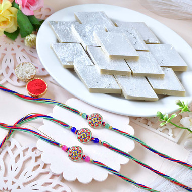 Read more about the article Buy 3 Ethnic Rakhi Set Online To Australia