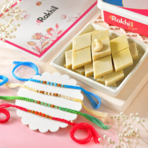 Read more about the article Beautiful Bhai Bhatija Rakhi Set|Rakhi To USA